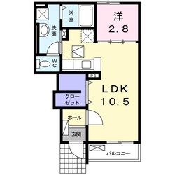 ブリーゼ和多田の物件間取画像